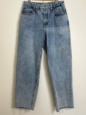 Good American 90s Loose Fit Jeans Light Wash Size 8/29